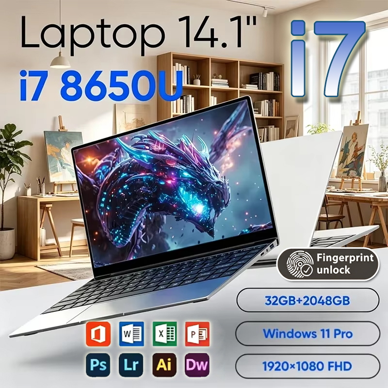 Ddr4 Ram - Handy 2026 Neuer Ultra-Slim 14,1-Zoll-Laptop Intel