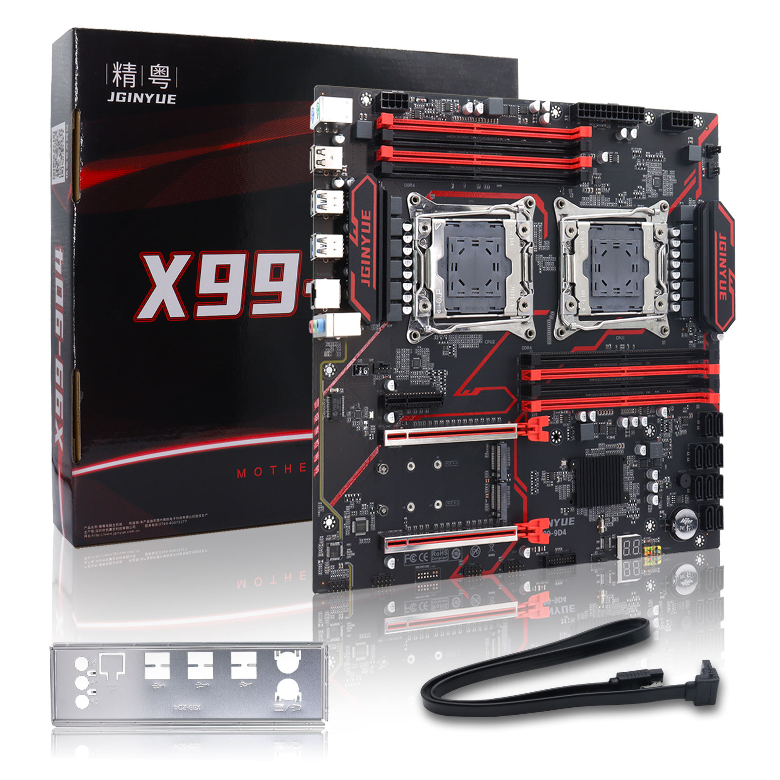 Ecc Ram Server - JGINYUE X99‑9D4 Dual LGA2011‑3 Server-Motherboard E‑ATX