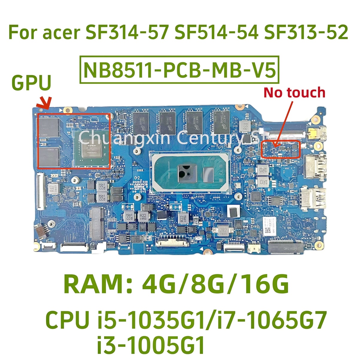 Ddr4 8Gb - NB8511-PCB-MB-V4/V5 Motherboard für Acer Swift SF313-52