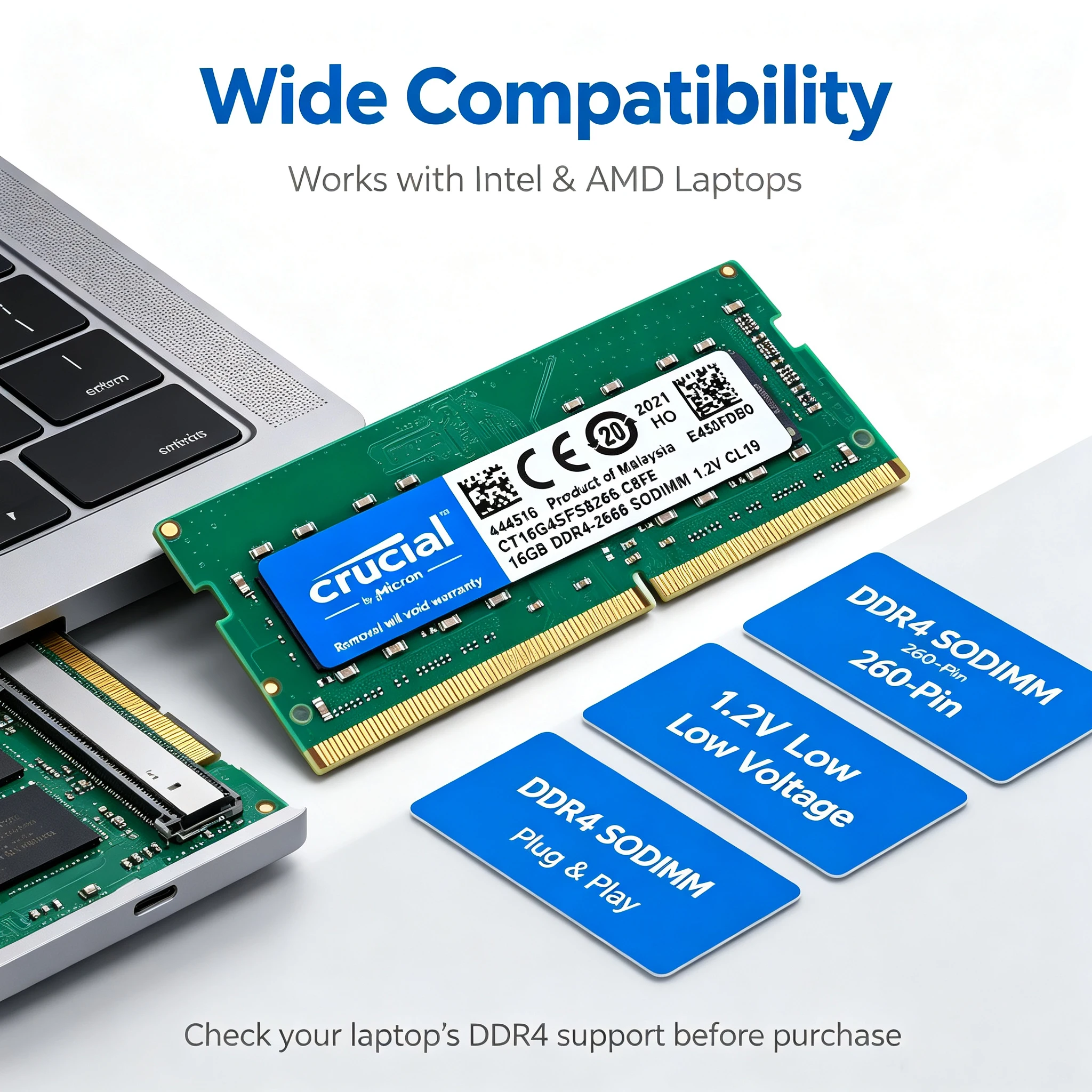 Crucial DDR4 Laptop RAM SODIMM – Ddr4 2400Mhz Bewertung und Preis