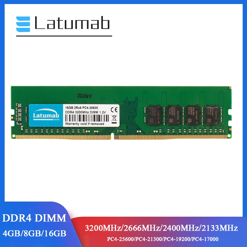 Latumab RAM DDR4 Desktop Memor – Ddr4 2400Mhz Bewertung und Preis